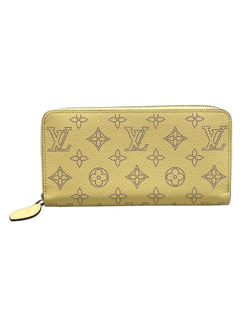 Louis Vuitton Wallet Mahina Zippy Banana Leather Cowhide